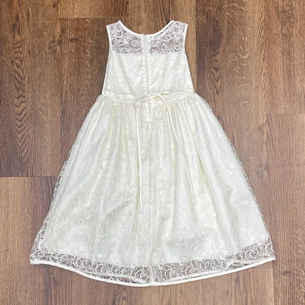 Girls' Sleeveless Lace Layered‎ Dress | Size 6X